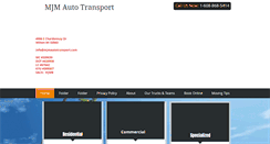 Desktop Screenshot of mjmautotransport.com