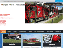 Tablet Screenshot of mjmautotransport.com